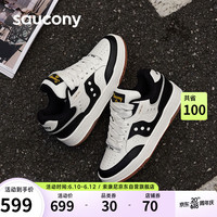 saucony 索康尼 CHILLTIME复古休闲鞋男女百搭透气情侣面包鞋米黑