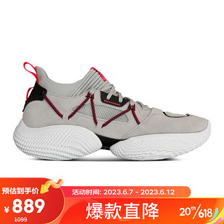 安德玛（UNDERARMOUR）库里Curry Flow情侣运动篮球鞋3023815 灰色103 41