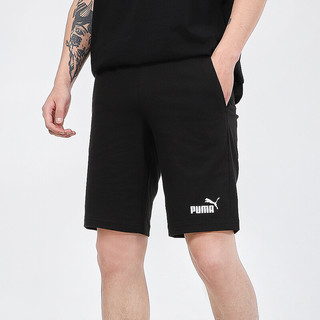 彪马（PUMA）短裤男士2023夏季新款宽松休闲跑步篮球中裤针织美式运动五分裤 588722-01/纯棉材质 M