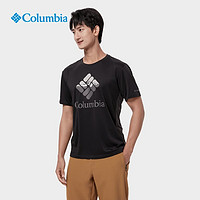 哥伦比亚 速干T恤男子户外商场同款透气清凉降温圆领短袖