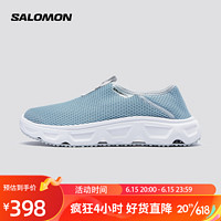 萨洛蒙（Salomon）男款 户外运动缓震柔软舒适透气休闲恢复鞋 REELAX MOC 6.0 石兰灰 472062 UK7(40 2/3)