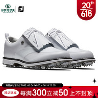 Footjoy高尔夫球鞋女鞋 FJ Premiere新款golf可拆卸流苏款有钉鞋防滑 白银99043 38.5