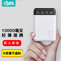 PADO 半岛铁盒 U106 移动电源 白色 10000mAh Type-C micro usb 10W快充