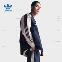 adidas阿迪达斯三叶草外套男春季新款梭织撞色休闲运动夹克IC5543