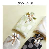 铭都家居MIDO HOUSE/铭都新疆长绒棉酒店隔脏睡袋旅行床单棋盘格旅睡宝
