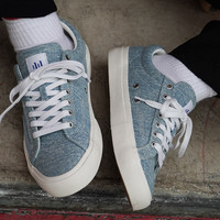 顽刻（ollieskate）帆布鞋拼接翻毛皮街头潮流休闲运动春夏季情侣滑板鞋男女 36.5