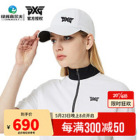 PXG高尔夫球帽女士夏季遮阳帽 运动休闲棒球帽丝带款 23年新款透气帽  PHPCW851601 白色