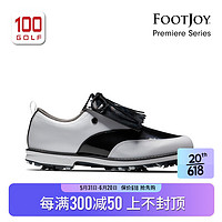 Footjoy高尔夫球鞋女23新品Premiere Series时尚舒适FJ运动带钉鞋 白色/黑色99040 38