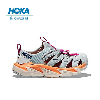 HOKA ONE ONE男女霍帕拉春夏露营徒步溯溪凉鞋Hopara缓震防滑新款 冰流蓝/山梅花橘（男女款） 36.5/225mm