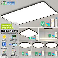 海德照明 HAIDE LIGHTING 全光谱护眼吸顶灯智能卧室儿童房超薄灯具现代简约全屋套餐 米家智能/4室2厅H