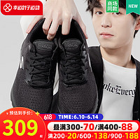 斯凯奇（Skechers）男鞋 2023春季新款新款运动鞋缓震舒适透气轻便耐磨跑步鞋 时尚潮款/BBK 39