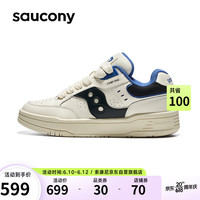saucony 索康尼 CHILLTIME复古休闲鞋男女百搭透气情侣面包鞋米黑兰45
