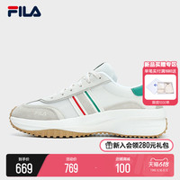 FILA 斐乐 子弹鞋老爹鞋女鞋复古运动鞋2023夏新款轻便透气休闲鞋