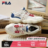 FILA 斐乐 云梯鞋老爹鞋男鞋休闲鞋2023夏新款网面透气复古运动鞋