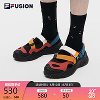 FILA FUSION斐乐潮牌CONCH SANDAL男鞋2023凉鞋夏季魔术贴海螺沙滩鞋