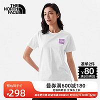 北面（The North Face）T恤女短袖户外休闲舒适透气23上新7WEU FN4/白色 L/165