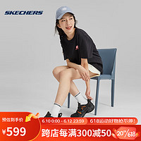 斯凯奇机甲鞋三代丨Skechers2023女子夏季经典复古时尚运动鞋 896228-BBK 全黑色 35