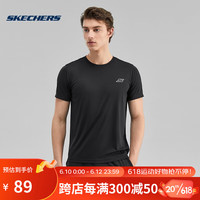 SKECHERS 斯凯奇 男子运动T恤 P223M124