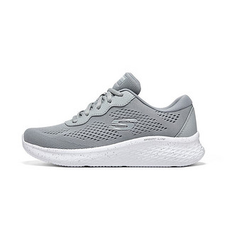 Skechers斯凯奇网布透气跑步鞋女款舒适软底运动鞋149990 灰色/GRY 35