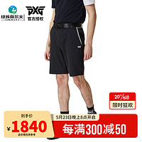 PXG高尔夫服装男士短裤23年新款 韩国进口 夏季舒适透气五分裤弹力款 PHMPM520121 黑色 M