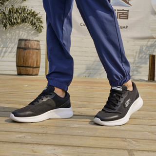 SKECHERS 斯凯奇 男鞋跑步鞋2023年新款缓震舒适透气休闲运动鞋894220 894220-BKW 黑色/白色 41