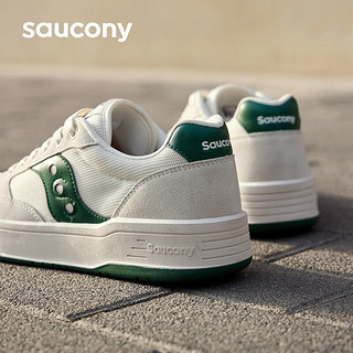 Saucony明星同款索康尼CROSS JZ板鞋男女低帮夏季透气百搭休闲运动鞋男子 米绿 45