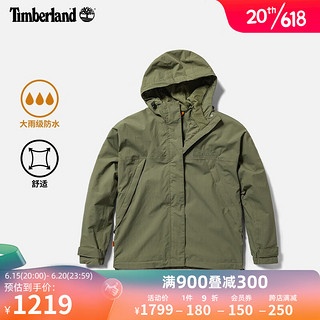 添柏岚（Timberland）官方女装户外冲锋外套23夏季防水夹克A6AD9 A6AD9590/卡塞尔绿色 S