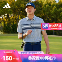 adidas 阿迪达斯 官方男装夏季高尔夫运动翻领短袖POLO衫HR7994 学院藏青蓝 A/L