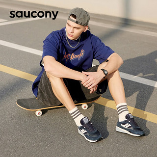 Saucony索康尼休闲鞋经典复古时尚男女同款百搭运动鞋SHADOW6000LAYER 深兰灰（S70441-47） 43