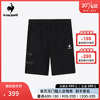 乐卡克法国公鸡男2023夏季新款时尚休闲针织运动短裤CB-3621232 黑色/BLK M