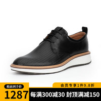 爱步(ECCO)爱步男适动混合系列23年新款缓震运动皮鞋布洛克德比鞋836874 01001-黑色 39