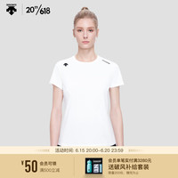 DESCENTE迪桑特 WOMENS TRAINING系列 女子 短袖针织衫D3232TTS34 WT-白色 M