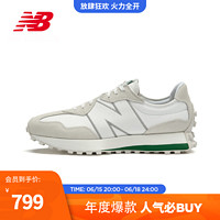 NEW BALANCE NB官方23新款男女鞋327系列舒适百搭运动休闲鞋 白色/米色 U327UNP 36(脚长22cm)