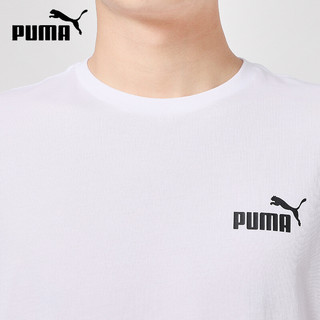 PUMA彪马短袖男女装 23春夏新款户外运动透气潮简约纯色打底衫T恤半袖 845925-02/偏小一码 XS/165/88A