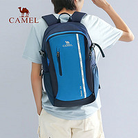 骆驼（CAMEL）双肩包休闲户外登山轻量化多仓层运动旅行背包情侣款 蓝色