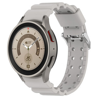 KMaxAI 开美智 三星手表Galaxy watch 5Pro硅胶表带 5/4/4Classic手表带watch 3 41mm智能手表运动型替换腕带 灰色