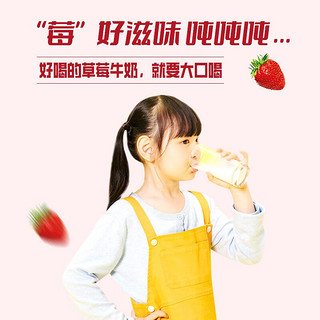 XIAOXINIU 小西牛 草莓味牛奶儿童学生早餐风味调制乳牛奶180g 草莓牛奶180g*16袋
