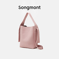 Songmont挂耳托特系列中号设计师新款头层牛皮慵懒通勤单肩斜挎包