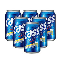 CASS 凯狮 啤酒 韩国原装进口啤酒 经典黄啤 整箱装 355ml*6罐