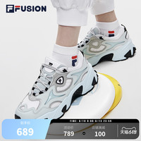 FILA FUSION斐乐潮牌女鞋复古老爹鞋2023夏季新款网面休闲飞脊鞋
