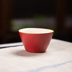 德化陶瓷 小茶斗笠杯 45ml*2个装