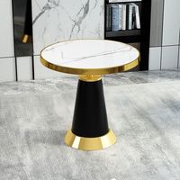 ZUOSHENG 佐盛 轻奢餐椅酒店阳台接待洽谈桌椅 配套桌子 款式一60cm