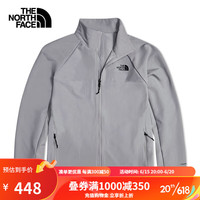 The North Face软壳夹克男户外舒适春季上新7WAK A91/灰色 M/170