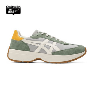 Onitsuka Tiger鬼塚虎官方男女鞋 2023新款厚底运动休闲鞋 TRAIDIO 1183B966-200 绿色/灰色 36