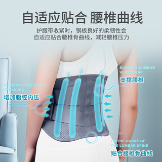 aiHUJia 爱护佳 护腰带腰间盘劳损突出腰部支撑健身硬拉束腰带收腹保暖腰封腰托