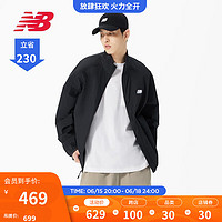 NEW BALANCE NB官方23新款春夏男款运动休闲百搭舒适透气梭织外套 BK AMJ32371 XS