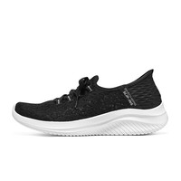 斯凯奇（SKECHERS）yysports 女鞋透气蕾丝低帮网布休闲鞋2023新款闪 896177/BKW 35