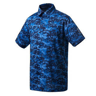 Footjoy新款高尔夫服装男士运动舒适golf短袖时尚印花迷彩上衣2023新款 80467 迷彩蓝 M