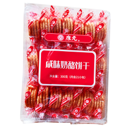 【省25元】康元饼干_KHONG GUAN 康元 咸味奶酪饼干 300g（21小包）多少钱-什么值得买