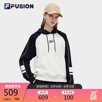 FILA 斐乐 FUSION斐乐潮牌女子连帽卫衣时尚休闲运动上衣